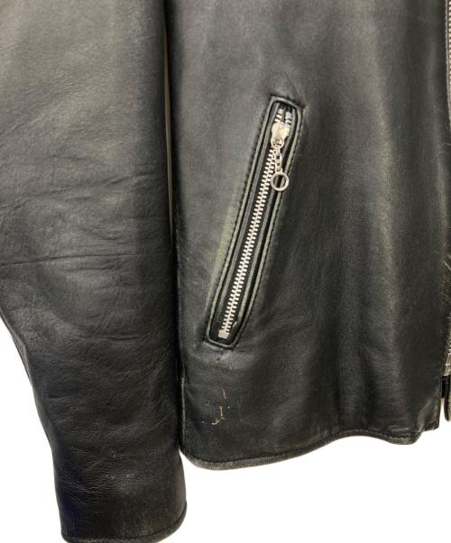 Schott（ショット）Schott (ショット) シングルライダースジャケット ブラック サイズ:Ｌの古着・服飾アイテム