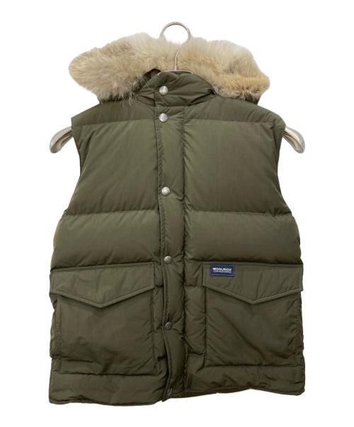 WOOLRICH（ウールリッチ）WOOLRICH (ウールリッチ) ALEUTIAN VESTダウンベスト オリーブ サイズ:XSの古着・服飾アイテム