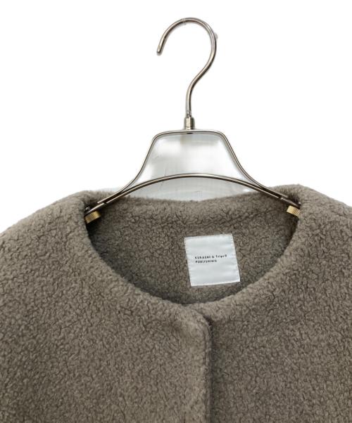 kurashi&trips publishing（クラシアンドトリップス パブリッシング）KURASHI&Trips PUBLISHING (クラシアンドトリップス パブリッシング) 大人のためのウールボアコート ブラウン サイズ:FREEの古着・服飾アイテム
