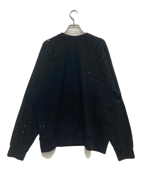 jieda（ジエダ）Jieda (ジエダ) HOLE RAGLAN CREW ホールラグランクルーネック ブラック サイズ:2の古着・服飾アイテム