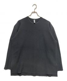 CFCL（シーエフシーエル）の古着「GARTER CREW NECK TEE2」｜グレー