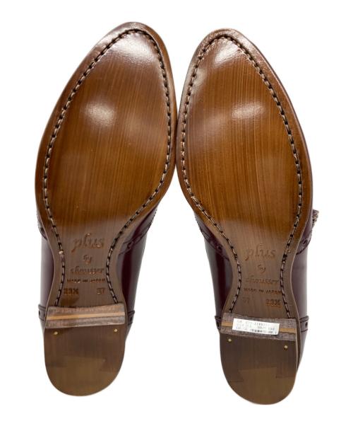 chausser（ショセ）chausser (ショセ) タッセルブローグスリッポン レッド サイズ:23 1/2の古着・服飾アイテム