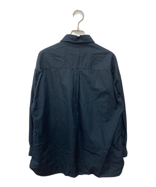 finamore（フィナモレ）finamore (フィナモレ) メタルボタンシャツ ブラック サイズ:44の古着・服飾アイテム