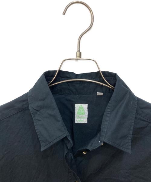 finamore（フィナモレ）finamore (フィナモレ) メタルボタンシャツ ブラック サイズ:44の古着・服飾アイテム