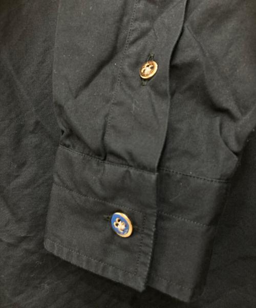 finamore（フィナモレ）finamore (フィナモレ) メタルボタンシャツ ブラック サイズ:44の古着・服飾アイテム