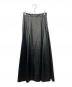 GALLARDA GALANTEガリャルダガランテ）の古着「フェイクレザースカート」｜ブラック