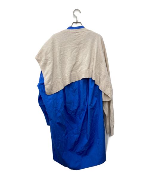 ENFOLD（エンフォルド）ENFOLD (エンフォルド) Vネッククロップドジャンパー ブルー サイズ:Mの古着・服飾アイテム