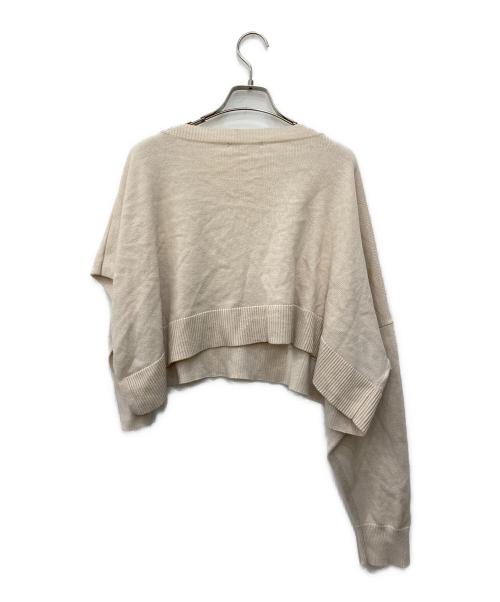 ENFOLD（エンフォルド）ENFOLD (エンフォルド) Vネッククロップドジャンパー ブルー サイズ:Mの古着・服飾アイテム