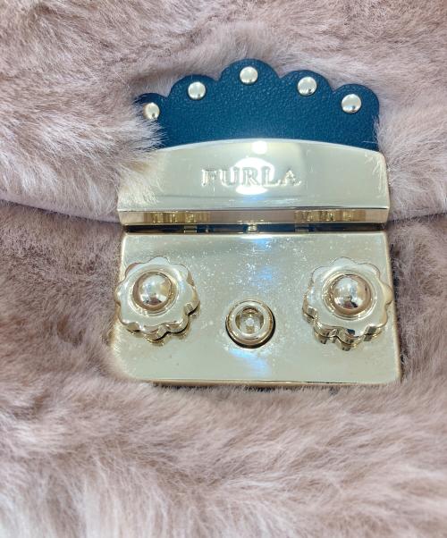 FURLA（フルラ）FURLA (フルラ) メトロポリス ヌーヴォラ ミニクロスチェーンショルダーバッグ ピンクの古着・服飾アイテム