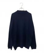 BEAMS F×JOHN SMEDLEYビームスエフ×ジョンスメドレー）の古着「ハイネックニット」｜ネイビー