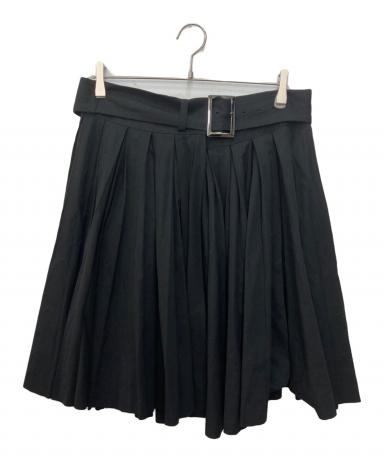 ヨウジヤマモト プリュスノアール ウール ロングスカート 黒 サイズ2 モード 中古・古着通販】yohji yamamoto+noir (ヨウジヤマモトプリュス