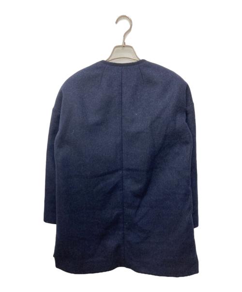 JACOB COHEN（ヤコブコーエン）JACOB COHEN (ヤコブコーエン) ノーカラーウールジャケット ネイビー サイズ:SIZE 40の古着・服飾アイテム
