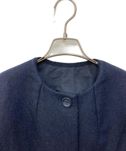 JACOB COHEN（ヤコブコーエン）JACOB COHEN (ヤコブコーエン) ノーカラーウールジャケット ネイビー サイズ:SIZE 40の古着・服飾アイテム