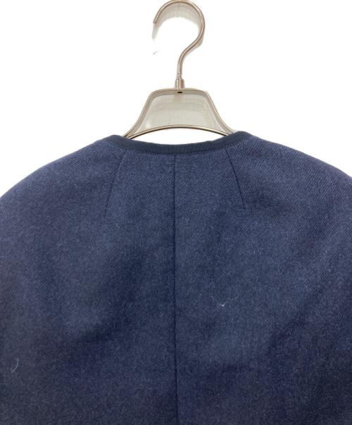 JACOB COHEN（ヤコブコーエン）JACOB COHEN (ヤコブコーエン) ノーカラーウールジャケット ネイビー サイズ:SIZE 40の古着・服飾アイテム