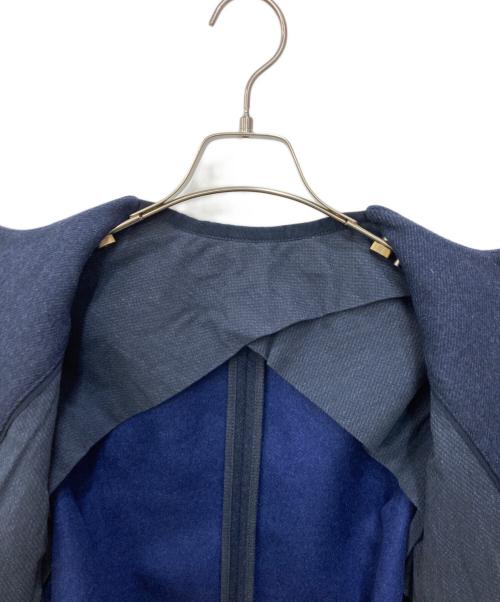 JACOB COHEN（ヤコブコーエン）JACOB COHEN (ヤコブコーエン) ノーカラーウールジャケット ネイビー サイズ:SIZE 40の古着・服飾アイテム