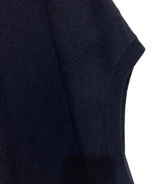 mizuiro-ind（ミズイロインド）mizuiro-ind (ミズイロインド) ノースリーブニット ネイビー サイズ:不明の古着・服飾アイテム