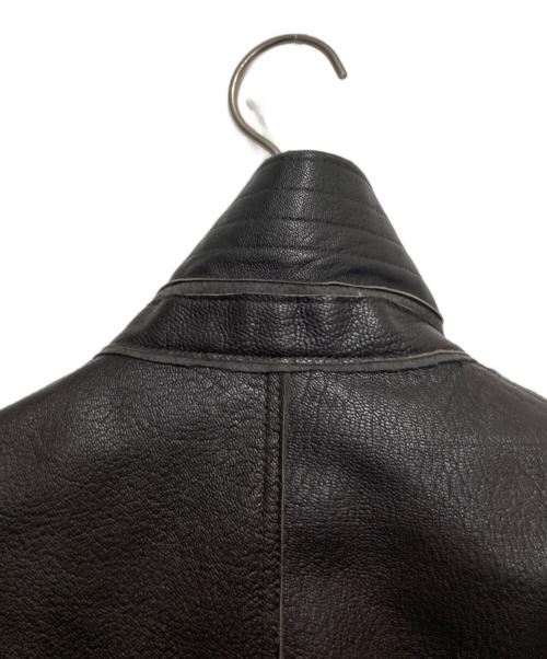 TOMORROW LAND PILGRIM（トゥモローランド ピルグリム）TOMORROW LAND PILGRIM (トゥモローランド ピルグリム) ゴートレザー ライダースジャケット ブラウン サイズ:Sの古着・服飾アイテム