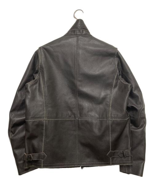 TOMORROW LAND PILGRIM（トゥモローランド ピルグリム）TOMORROW LAND PILGRIM (トゥモローランド ピルグリム) ゴートレザー ライダースジャケット ブラウン サイズ:Sの古着・服飾アイテム
