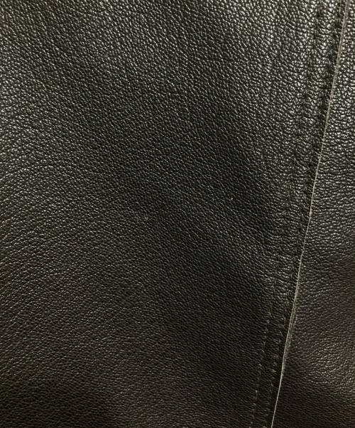 TOMORROW LAND PILGRIM（トゥモローランド ピルグリム）TOMORROW LAND PILGRIM (トゥモローランド ピルグリム) ゴートレザー ライダースジャケット ブラウン サイズ:Sの古着・服飾アイテム