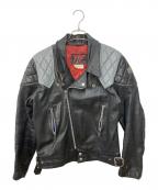 TT LEATHERSティティレザー）の古着「ダブルライダースジャケット」｜ブラック