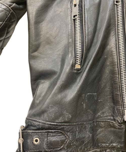 TT LEATHERS（ティティレザー）TT Leathers (ティティレザー) ダブルライダースジャケット ブラック サイズ:FREEの古着・服飾アイテム