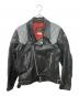 TT Leathers（ティティレザー）の古着「ダブルライダースジャケット」｜ブラック