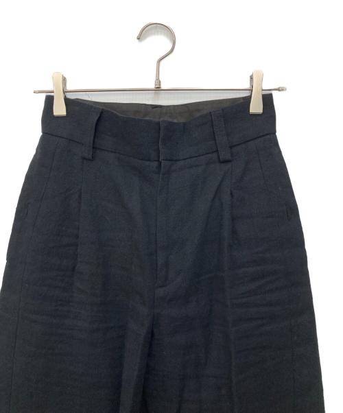 allureville（アルアバイル）allureville (アルアバイル) リネン混パンツ ブラック サイズ:1の古着・服飾アイテム