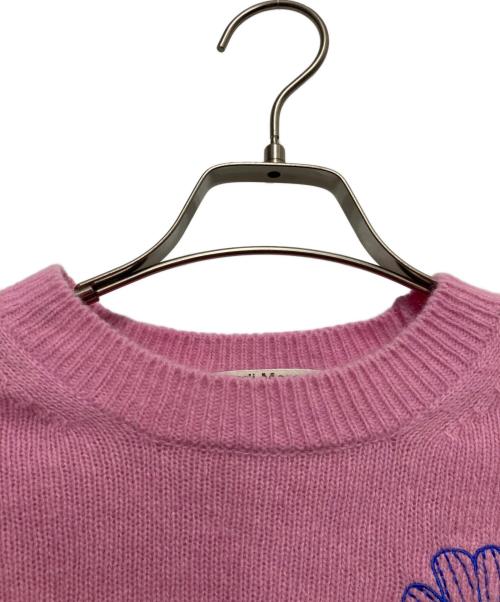 Mardi Mercredi（マルディメクルディ）Mardi Mercredi (マルディメクルディ) 半袖ニット ピンク サイズ:ONESIZEの古着・服飾アイテム