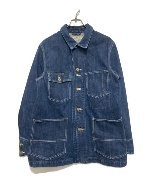 BURGUS PLUS（バーガスプラス）BURGUS PLUS (バーガスプラス) 14.25oz デニムカバーオール ダークユーズド サイズ:Lの古着・服飾アイテム