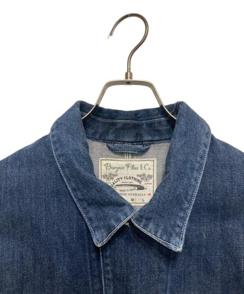BURGUS PLUS（バーガスプラス）BURGUS PLUS (バーガスプラス) 14.25oz デニムカバーオール ダークユーズド サイズ:Lの古着・服飾アイテム