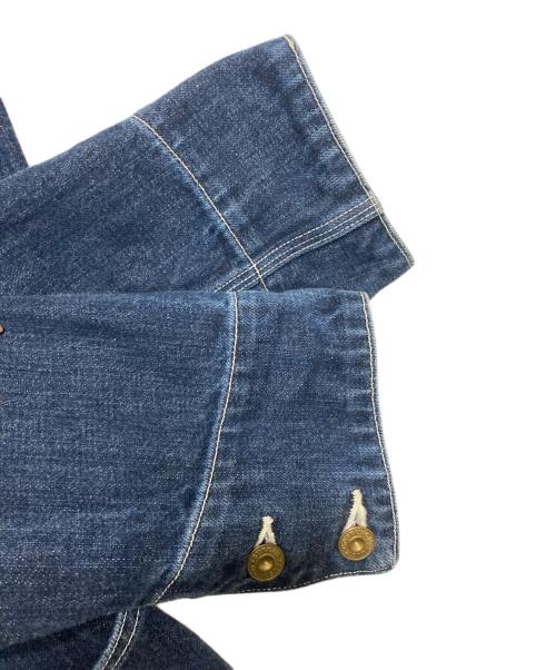 BURGUS PLUS（バーガスプラス）BURGUS PLUS (バーガスプラス) 14.25oz デニムカバーオール ダークユーズド サイズ:Lの古着・服飾アイテム