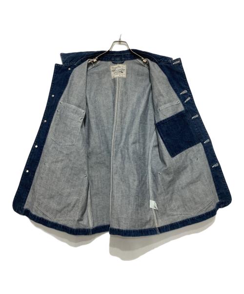 BURGUS PLUS（バーガスプラス）BURGUS PLUS (バーガスプラス) 14.25oz デニムカバーオール ダークユーズド サイズ:Lの古着・服飾アイテム