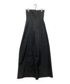 room306ルームサンマルロクコンテンポラリー）の古着「Bare Tuck Wide All-in-one」｜ブラック