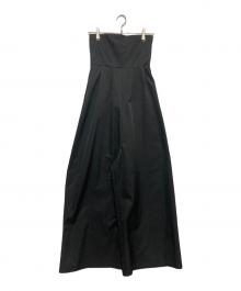 room306（ルームサンマルロクコンテンポラリー）の古着「Bare Tuck Wide All-in-one」｜ブラック