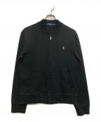 POLO RALPH LAURENポロ・ラルフローレン）の古着「ジップアップスウェット」｜ブラック