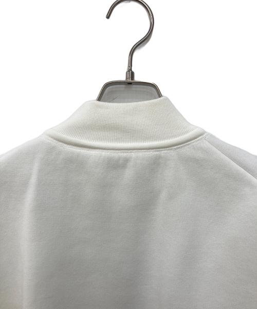 ETRE（エトレ）etre (エトレ) フロントファスナーショートニットプルオーバー ホワイト サイズ:Freeの古着・服飾アイテム