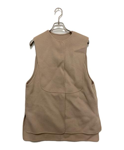 machatt（マチャット）machatt (マチャット) リバーウールベスト ベージュ サイズ:FREE 未使用品の古着・服飾アイテム