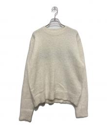 the Barnnet（ザ バーネット）の古着「Glitter Logo Alpaca Knit」｜ホワイト