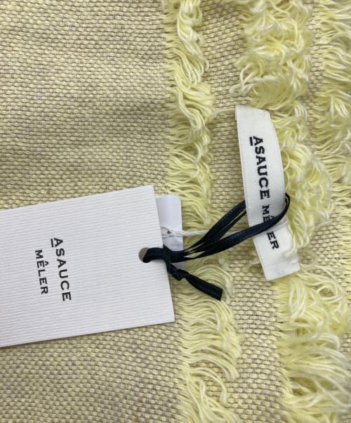 ASAUCE MELER（アソースメレ）ASAUCE MELER (アソースメレ) リネンストール 未使用品の古着・服飾アイテム