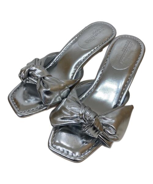 room306（ルームサンマルロクコンテンポラリー）room306 (ルームサンマルロクコンテンポラリー) Mule Sandal シルバー サイズ:37の古着・服飾アイテム