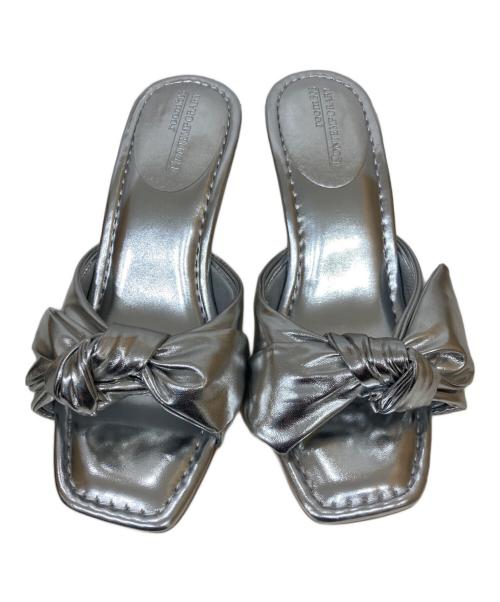 room306（ルームサンマルロクコンテンポラリー）room306 (ルームサンマルロクコンテンポラリー) Mule Sandal シルバー サイズ:37の古着・服飾アイテム