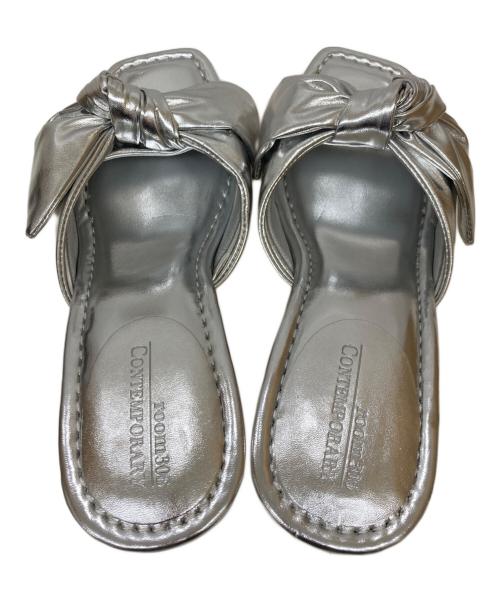 room306（ルームサンマルロクコンテンポラリー）room306 (ルームサンマルロクコンテンポラリー) Mule Sandal シルバー サイズ:37の古着・服飾アイテム