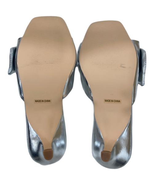 room306（ルームサンマルロクコンテンポラリー）room306 (ルームサンマルロクコンテンポラリー) Mule Sandal シルバー サイズ:37の古着・服飾アイテム
