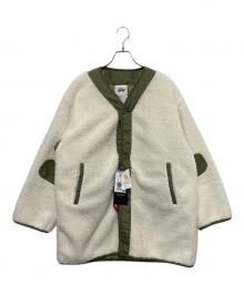 ALPHA（アルファ）の古着「BOA QUILT LINER 2WAY COAT　ボア キルト ライナー ツーウェイ コート」｜ホワイト
