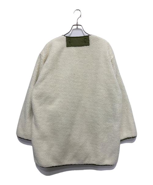 ALPHA（アルファ）ALPHA (アルファ) BOA QUILT LINER 2WAY COAT　ボア キルト ライナー ツーウェイ コート ホワイト サイズ:L 未使用品の古着・服飾アイテム