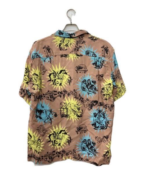 Sun Surf（サンサーフ）Sun Surf (サンサーフ) KEONI OF HAWAII “GAUGUIN WOODCUT III(3)” by JOHN MEIGS ベージュ サイズ:XLの古着・服飾アイテム