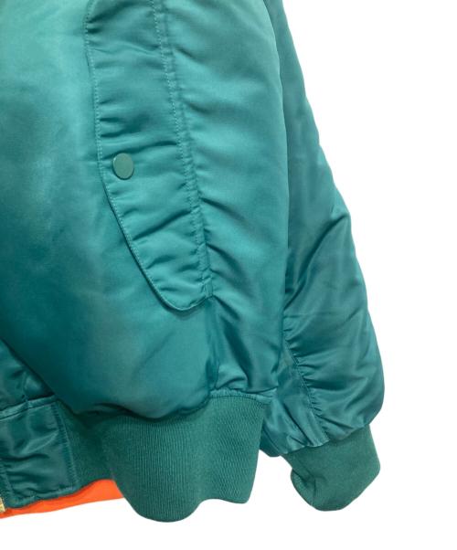 adidas（アディダス）adidas (アディダス) オーバーサイズ リバーシブル ボンバージャケット グリーン サイズ:Lの古着・服飾アイテム