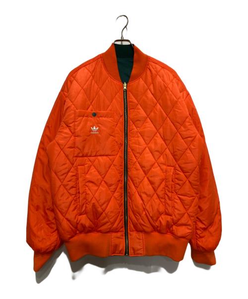 adidas（アディダス）adidas (アディダス) オーバーサイズ リバーシブル ボンバージャケット グリーン サイズ:Lの古着・服飾アイテム