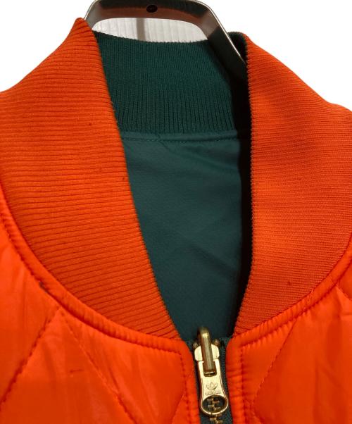adidas（アディダス）adidas (アディダス) オーバーサイズ リバーシブル ボンバージャケット グリーン サイズ:Lの古着・服飾アイテム
