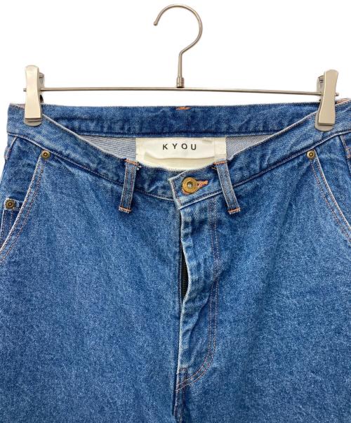 KYOU（キョウ）KYOU (キョウ) LUMBERJACK Patchwork by 80s Reproduced Denim Pants　ランバージャック パッチワーク バイ エイティーズ リプロデュースド デニム パンツ ブルー サイズ:	SIZE 1の古着・服飾アイテム